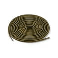 thumbnail image 1 of INSPIRE CHIC Unisex Round Rope Dual Colored Striped 1/5 Thick Boot Shoelace 3 Pairs 150cm / 59.05" Dark Yellow Black, 1 of 4