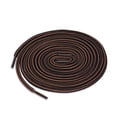 thumbnail image 1 of INSPIRE CHIC Unisex Round Rope Dual Colored Striped 1/5 Thick Boot Shoelace 3 Pairs 150cm / 59.05" Red Brown Black, 1 of 4
