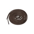 thumbnail image 1 of INSPIRE CHIC Unisex Waxed Solid Round Shoelaces 2 Pairs Oxford Shoestrings for Dress Shoes Boots Dark Brown 90cm / 35.43", 1 of 5