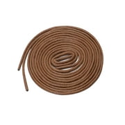 Allegra K Unisex Waxed Solid Round Shoelaces 2 Pairs Shoestrings for Oxford Dress Shoes Boots Red Brown 70cm / 27.55"