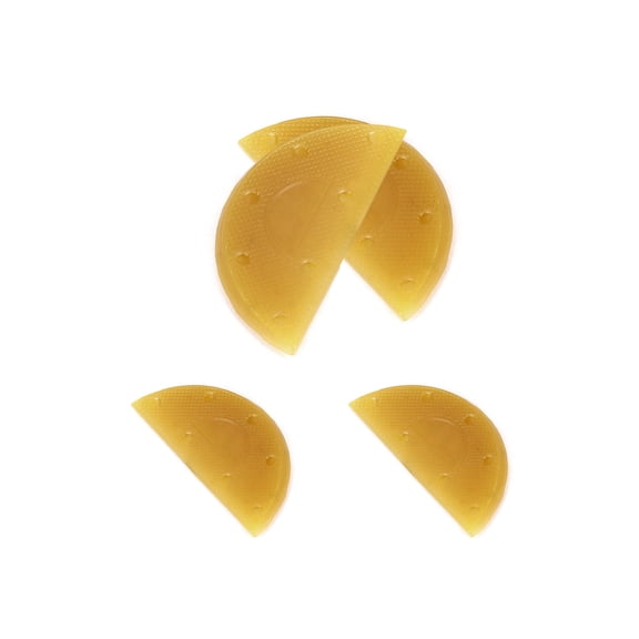 INSPIRE CHIC Rubber Shoes Boots Heels Sole Repair Plates Guard Mats for Shoe Protection and Durability 4Pcs Yellow