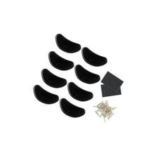 INSPIRE CHIC Unisex Rubber Shoes Sole Heel Repair Pad Guard Plate Mat 4 Pairs Black