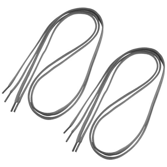 INSPIRE CHIC Unisex Running Shoe Round Cord Shoelaces Shoestring Latchet 110 x 0.6cm Gray