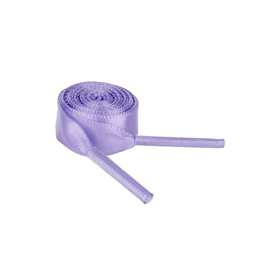 INSPIRE CHIC Unisex Solid Color Flat 0.4'' Wide Ribbon Shoelaces 2 Pairs 120cm/47.2" Purple