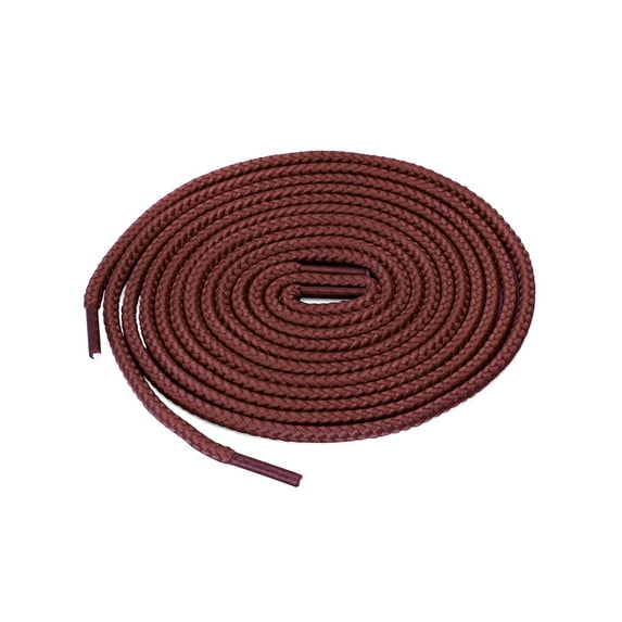INSPIRE CHIC Unisex Thick Solid Color Round Shoelaces for Leather Boots Rust Red 120 cm/47.2"