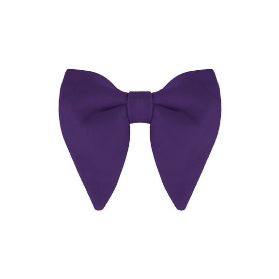 INSPIRE CHIC Unisex Velvet Pre-tied Bow Ties Formal Solid Bowties Neckwear Indigo Purple