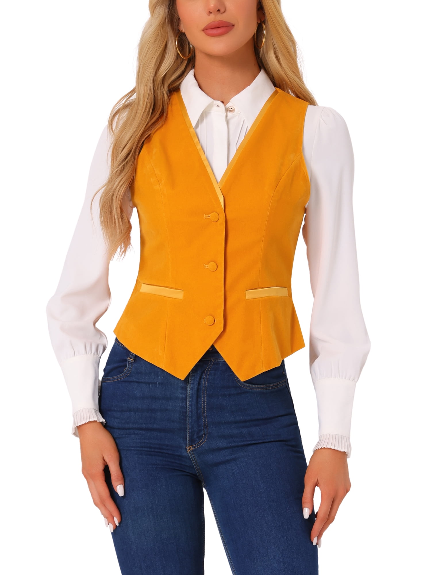 Allegra K Women's Christmas Costumes Waistcoat Steampunk Dressy