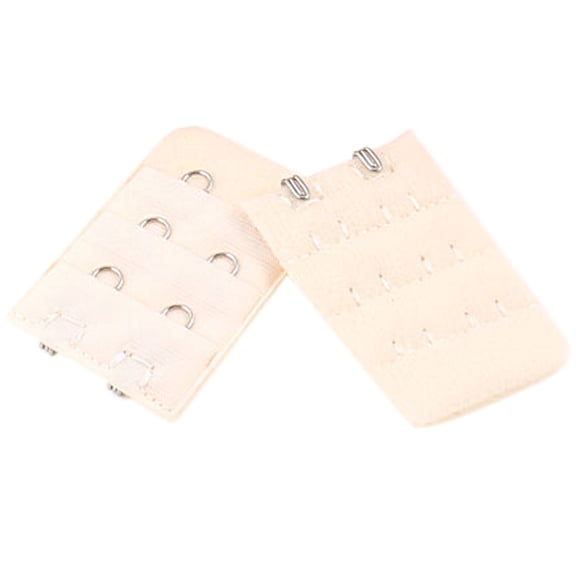 Ladies 3 x 2 Hook Bra Extenders Strap Extension White 10 Pcs One Size Beige