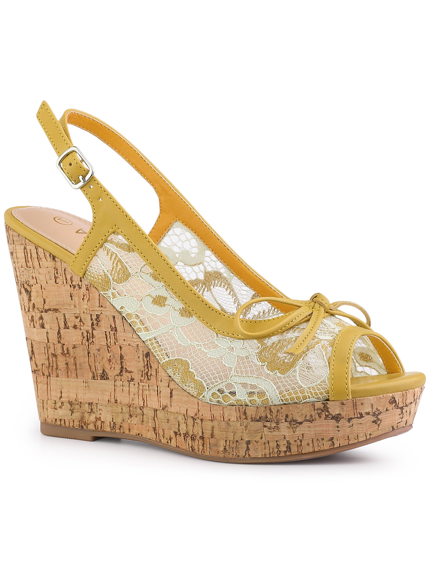 BLISSFUL STEP Women s Shoes Floral Lace Platform Peep Toe Wedge Heel blissful-step-women-s-shoes-floral-lace-platform-peep-toe-wedge-heel