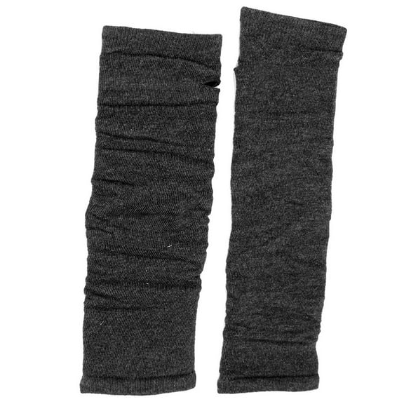 INSPIRE CHIC Classic Fashion Stretch Fingerless Arm Warmers Oversleeve Gloves Deep Grey One Size