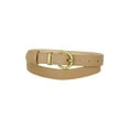 thumbnail image 1 of INSPIRE CHIC Women PU Leather Belts Bronze Metal Pin Buckle Thin Waist Belts for Jeans Dress, 1 of 4