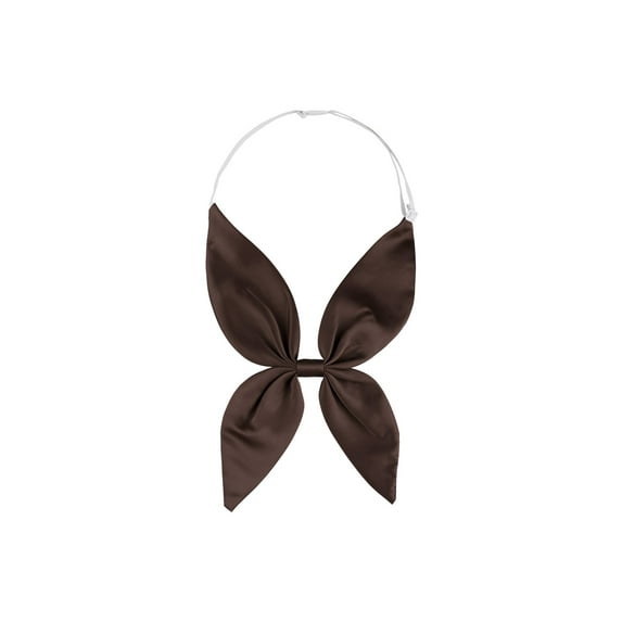 INSPIRE CHIC Women Pre-Tied Bowknot Bowties Bow Tie Sailor Suit Dress Decor Coffee One Size