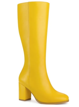 Womens Knee High Boots in Womens Boots | Yellow - Walmart.com Womens Knee High Boots in Womens Boots | Yellow - Walmart.com
