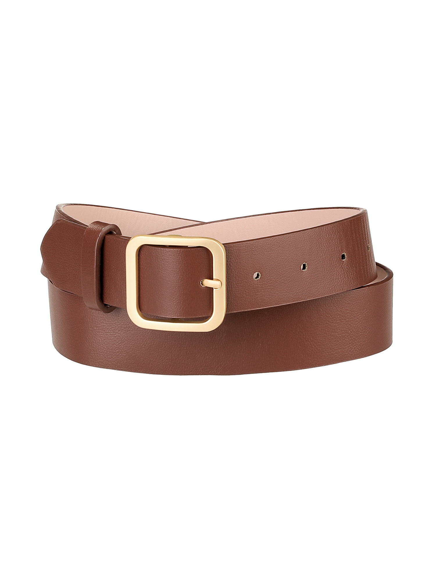 Women\'s PU Leather Belt with Gold Pin Buckle - Adjustable Waist Belt REDYY Harajuku Teens Waist Belt With Adjustable Pin Buckle  main image 2