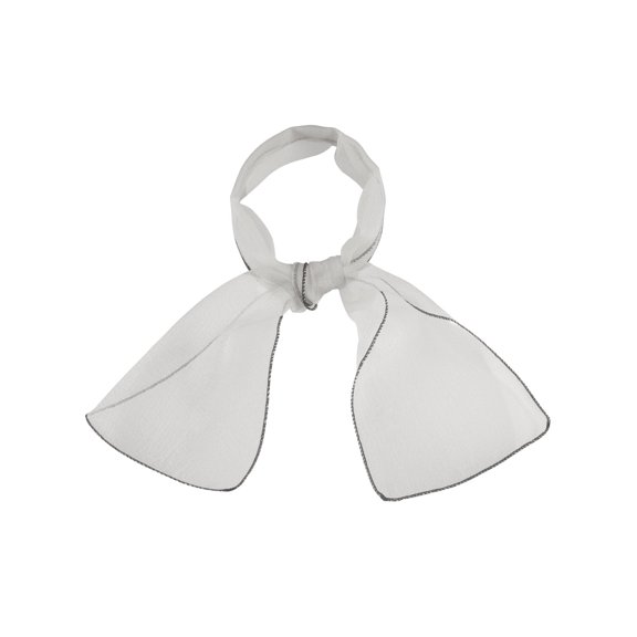 INSPIRE CHIC Women Transparent Skinny Organza Scarf Solid Color Neckerchief
