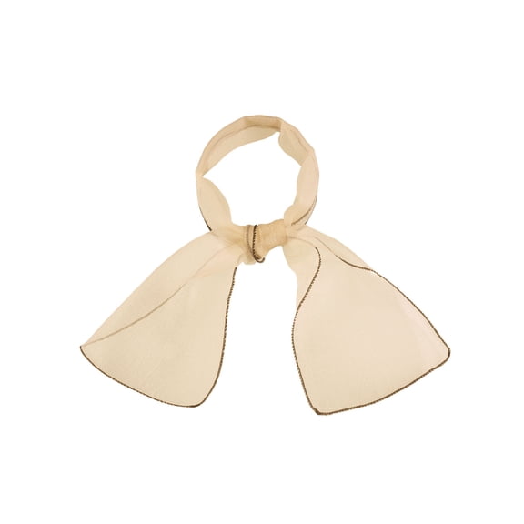INSPIRE CHIC Women Transparent Skinny Organza Scarf Solid Color Neckerchief