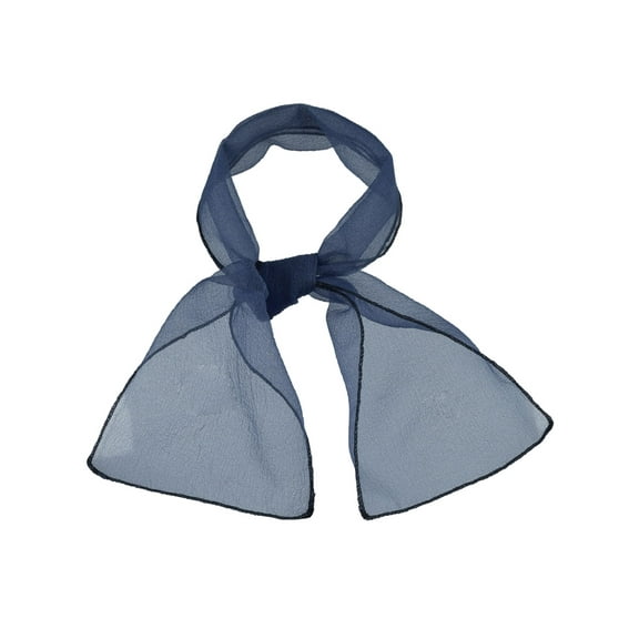 INSPIRE CHIC Women Transparent Skinny Organza Scarf Solid Color Neckerchief