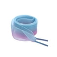 thumbnail image 1 of INSPIRE CHIC Women's 2.5cm Wide Flat Shoelaces Gradient Color Organza Shoe Strings 180cm/71" Blue Purple, 1 of 6