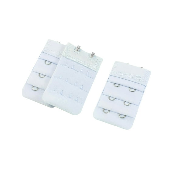 INSPIRE CHIC Women's 3 Row 2 Hook Adjustable Extension Buckle Hooks Light Blue One Size