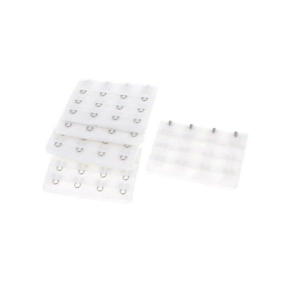 INSPIRE CHIC Women's 3-Row 4 Position Hooks Eye Tape Bra Strap Extender