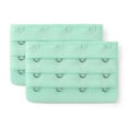thumbnail image 1 of INSPIRE CHIC Women's 3 Rows 4 Hooks Bra Extenders Straps Extension Light Green 3 Rows 4 Hooks 2 Pcs, 1 of 5
