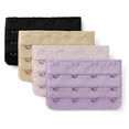 thumbnail image 1 of INSPIRE CHIC Women's 3 Rows 4 Hooks Bra Extenders Straps Extension Multi-Color-1 3 Rows 4 Hooks 4 Pcs, 1 of 5
