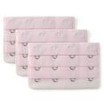 thumbnail image 1 of INSPIRE CHIC Women's 3 Rows 4 Hooks Bra Extenders Straps Extension Pink 3 Rows 4 Hooks 3 Pcs, 1 of 5