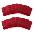 thumbnail image 1 of INSPIRE CHIC Women's 3 Rows 4 Hooks Bra Extenders Straps Extension Red 3 Rows 4 Hooks 10 Pcs, 1 of 5