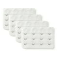 thumbnail image 1 of INSPIRE CHIC Women's 3 Rows 4 Hooks Bra Extenders Straps Extension White 3 Rows 4 Hooks 4 Pcs, 1 of 5