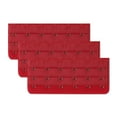 thumbnail image 1 of INSPIRE CHIC Women's 3 x 6 Hooks Bra Extender Brassiere Eye Tape Strap Red-1 3 Rows 6 Hooks 3 Pcs Red, 1 of 5