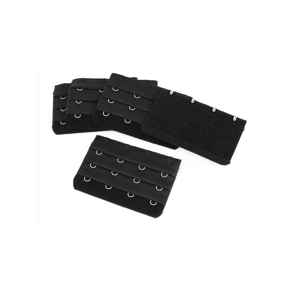 INSPIRE CHIC Women's 5 Pcs 3 x 4 Hook Eye Tape Extension Bra Strap Extender