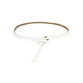 thumbnail image 1 of INSPIRE CHIC Women's Adjustable Belts Leather Skinny Waistband No Buckle For Dress White 43"(Max), 1 of 5