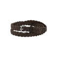thumbnail image 1 of INSPIRE CHIC Women's Adjustable Single Pin Buckle Skinny Braided Belt waist:26-33 Brown, 1 of 6