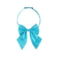 thumbnail image 1 of INSPIRE CHIC Women's Adjustable Solid Pre-Tied Bowknot Self Halter Neck Bow Tie Lake Blue 13*16cm/5.12"*6.30", 1 of 5