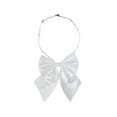 thumbnail image 1 of INSPIRE CHIC  Women's Adjustable Solid Pre-Tied Bowknot Self Halter Neck Bow Tie White 13*16cm/5.12"*6.30", 1 of 5