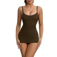thumbnail image 1 of REFINED ATTIRE Women's Adjustable Straps Tummy Control Shaper Camisoles Long Slim-Fit No Trace Tank M Brown, 1 of 5