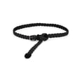 thumbnail image 1 of INSPIRE CHIC Women's Adjustable Thin Braided Rope Faux Leather Belts Black 24-35.8" waist, 1 of 5