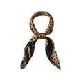 thumbnail image 1 of INSPIRE CHIC 70cm Animal Leopard Print Silk Feeling Square Scarf Kerchief Neckerchief Bandana 27.56*27.56'' Brown, 1 of 7