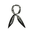 thumbnail image 1 of INSPIRE CHIC Women's Leopard Print Rhombus Neck Scarf Neckerchief Gray, 1 of 6