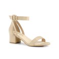thumbnail image 1 of Allegra K Women's Ankle Strap Block Heel Sandal Shoes, 1 of 7