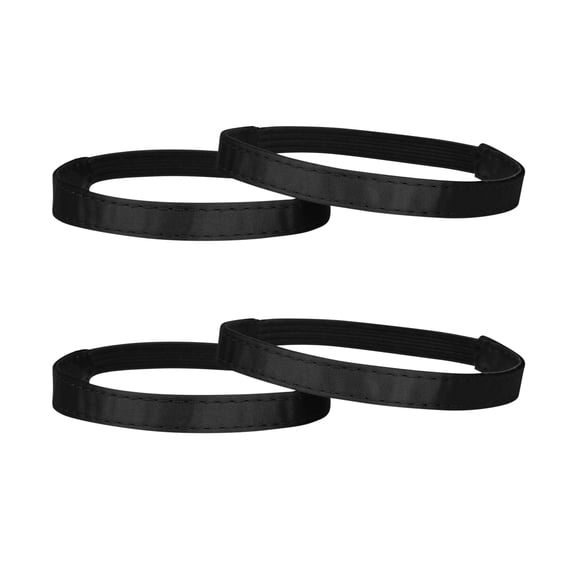 INSPIRE CHIC Women's Anti-Slip Elastic Shoe Ankle Straps Detachable Shoe Strap Band for Heels Black 24.5cm/9.65"