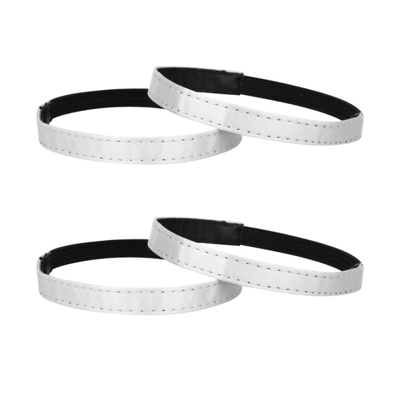 INSPIRE CHIC Women's Halloween Anti-Slip Elastic Shoe Ankle Straps Detachable Shoe Strap Band for Heels White 24.5cm/9.65"
