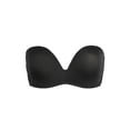 thumbnail image 1 of INSPIRE CHIC Women's Anti-Slip Push Up Wedding Underwire Bridal Balconette Strapless Bra Black 36B fit 32A 32B, 1 of 5