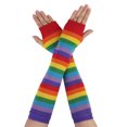 thumbnail image 1 of INSPIRE CHIC Women's Arm Warmers Winter Knitted Elbow Long Cosplay Costume Fingerless Gloves Multicolor, 1 of 3