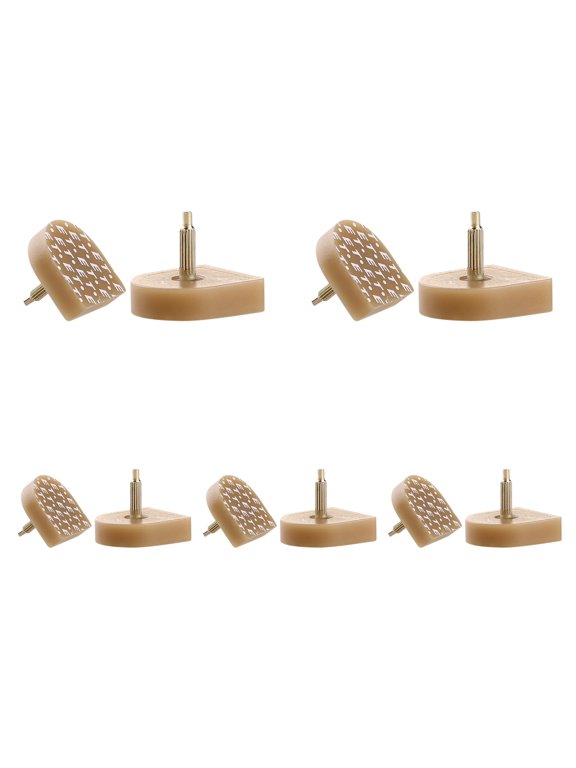 10 Pcs Plastic Shoes High Heel Tips for Ladies - Comfortable and Durable Replacement Tips Beige 22 x 21 x 20mm / 8.7" x 8.3" x 7.9"(L*W*T)