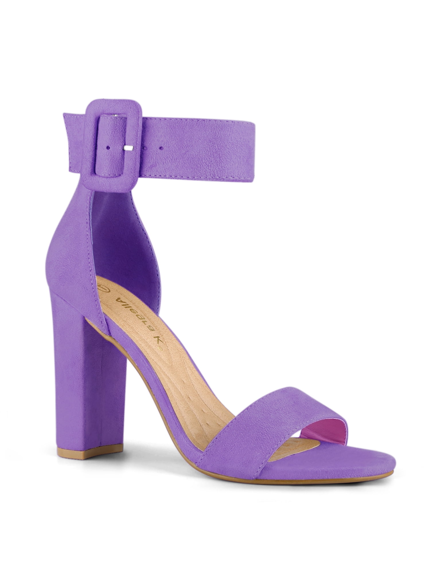 Buy Purple Heeled Sandals for Women by ELLE Online | Ajio.com
