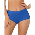 thumbnail image 1 of Allegra K Women's Boyshorts Underwear Unlined Invisible Mid Rise Stretch Solid Panties, 1 of 4