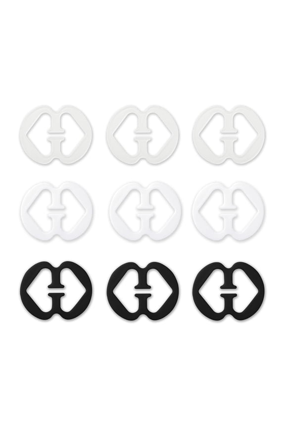 Bra Shoulder Strap Clips Buckles Bra Strap Anti-Slip Buckles Straps for Women 3 Colors-4 Gourd Shape