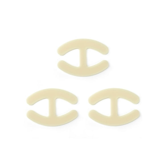 INSPIRE CHIC Bra Shoulder Strap Clips Buckles Bra Strap Anti-Slip Buckles Straps for Women Skin Color-H Shape