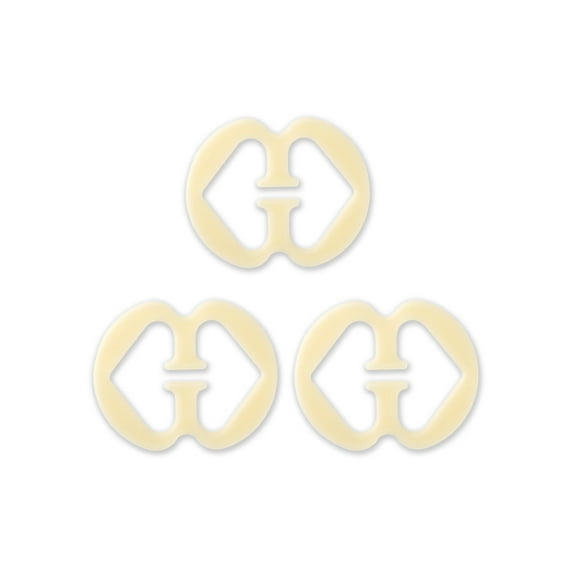 INSPIRE CHIC Bra Shoulder Strap Clips Buckles Bra Strap Anti-Slip Buckles Straps for Women Skin Color-Gourd Shape